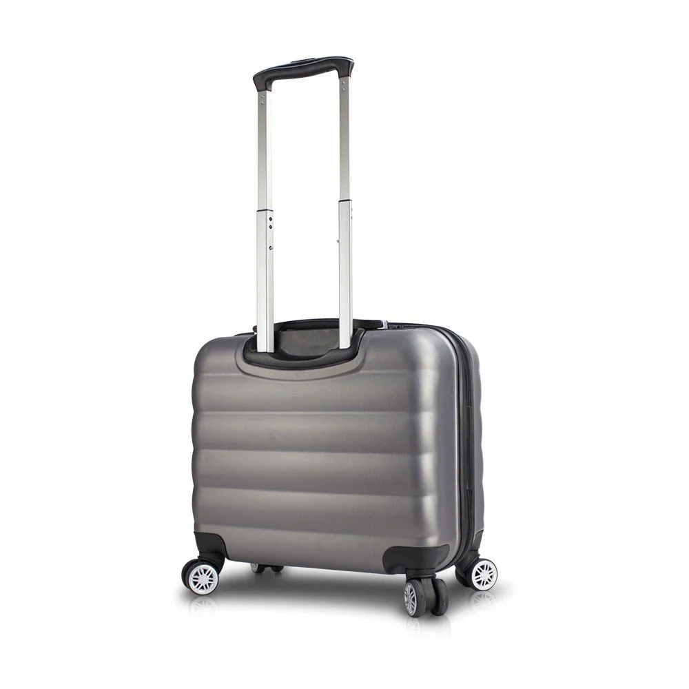 Šedý cestovní kufr na kolečkách s USB portem My Valice COLORS RESSNO Cabin Suitcase v:1219930