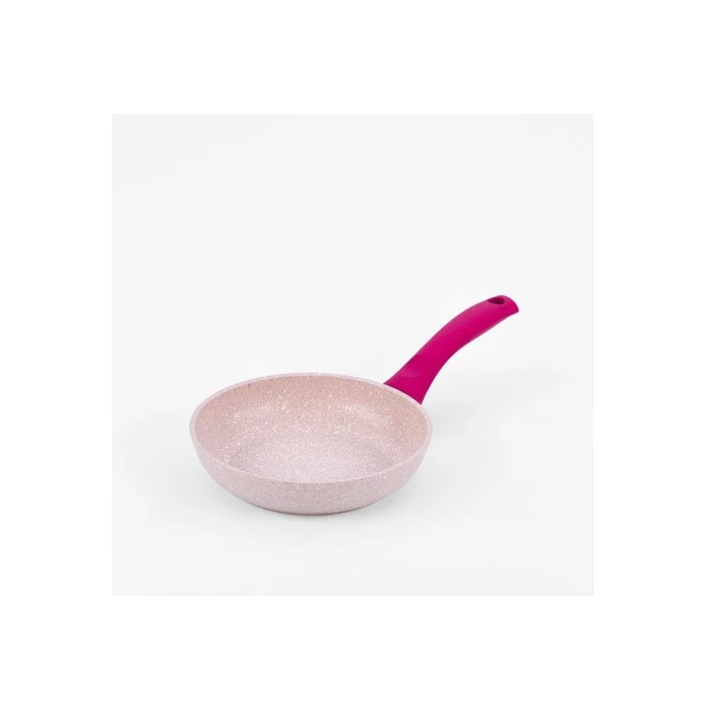 Pánev s růžovou rukojetí Bisetti Stonerose, 20 cm v:756558
