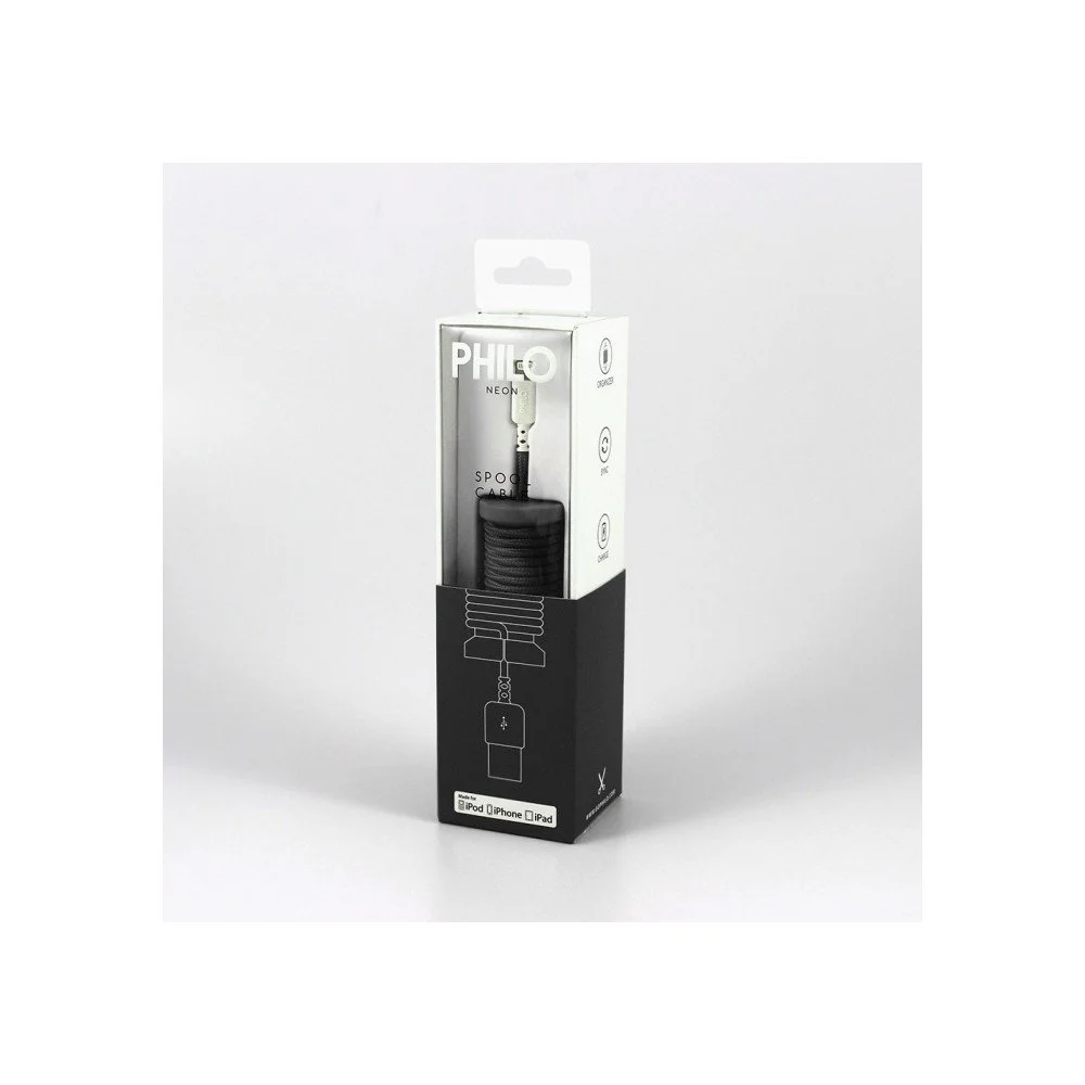 Černý nabíjecí USB kabel pro Apple Philo Energy, délka 1 m v:1257144