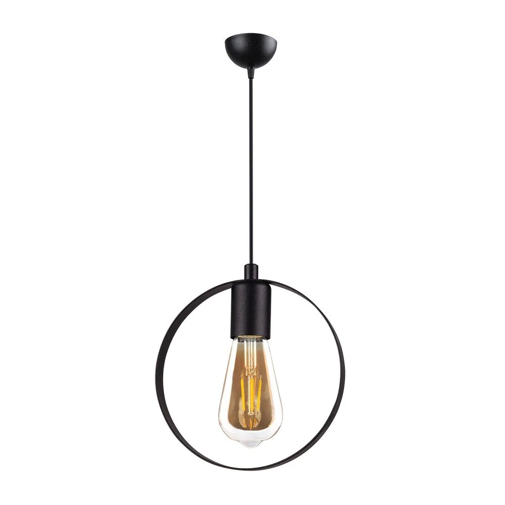 Černé závěsné svítidlo Squid Lighting Circle, výška 113 cm v:1441807