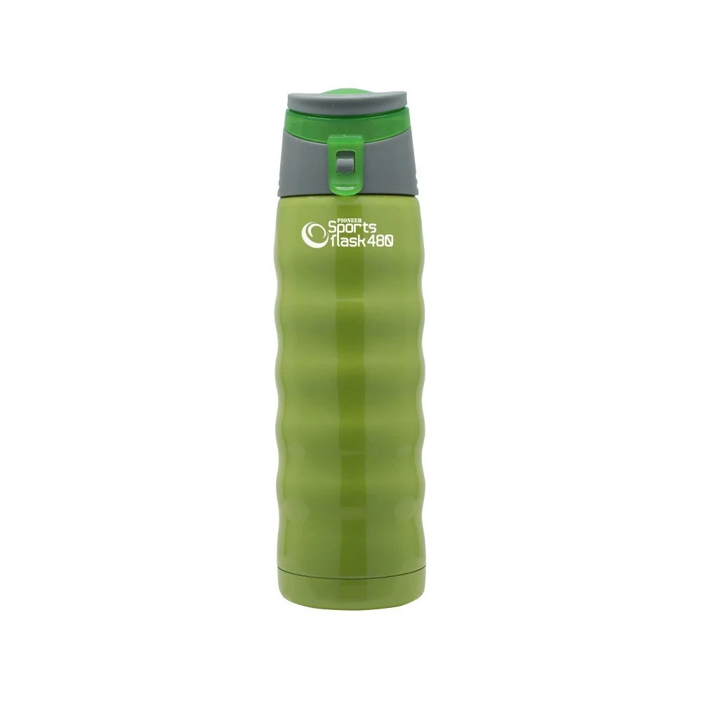 Zelená sportovní termoska z nerezové oceli Pioneer Sport, 480 ml v:1306990