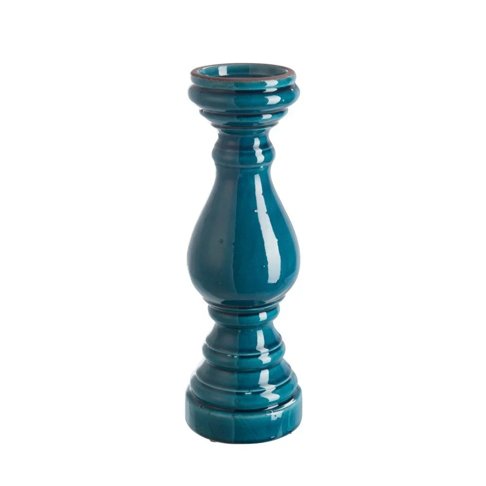 Tmavě modrý svícen J-Line Candles v:767580