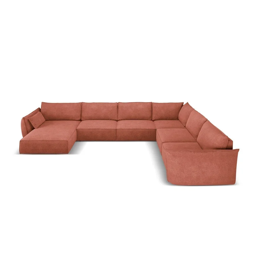 Červená rohová pohovka Vanda – Mazzini Sofas v:1539778