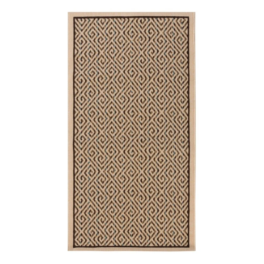 Béžovo-modrý koberec vhodný do exteriéru Veranda Swirl, 150 x 80 cm v:1055146