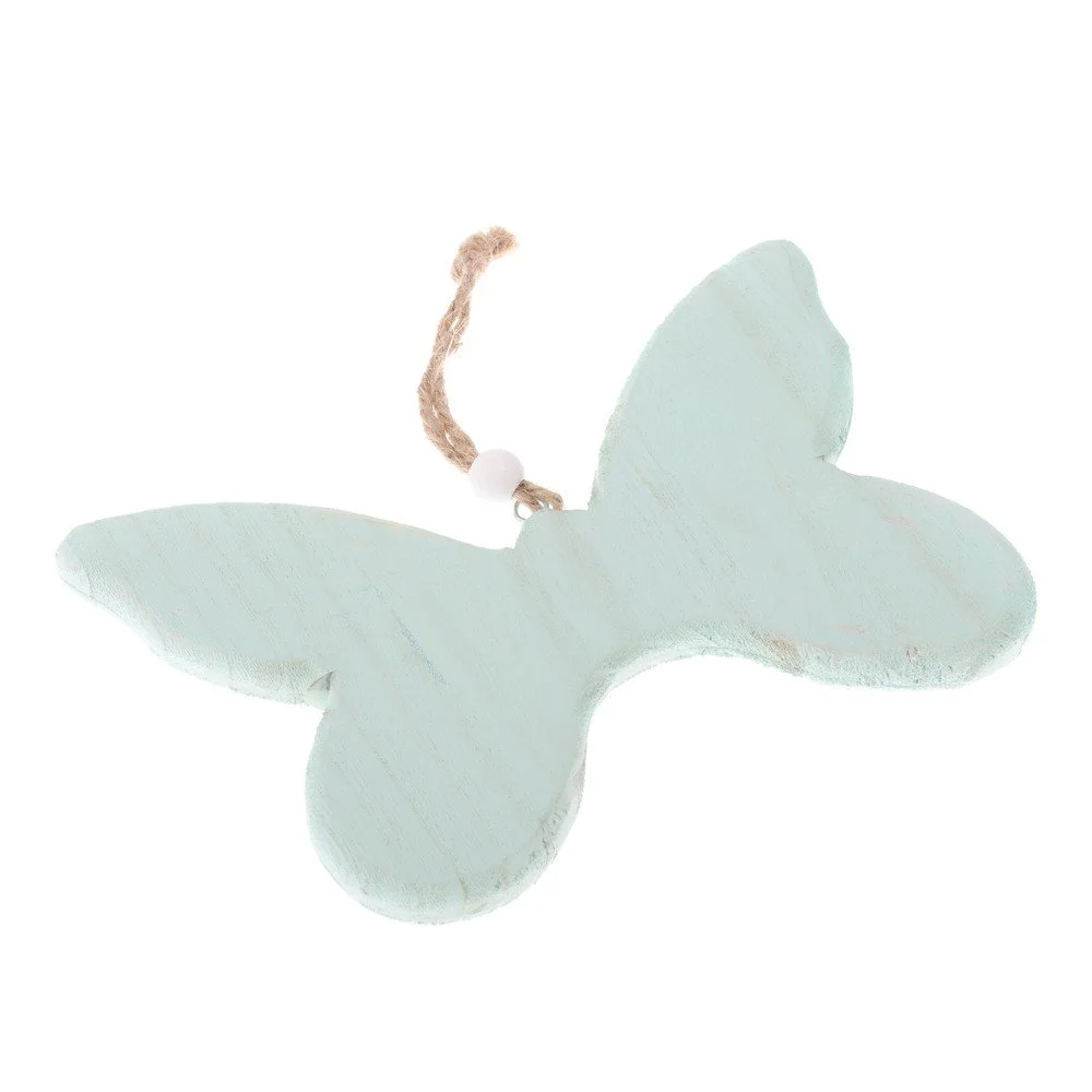 Světle zelená dřevěná závěsná dekorace Dakls So Cute Butterfly v:1240644