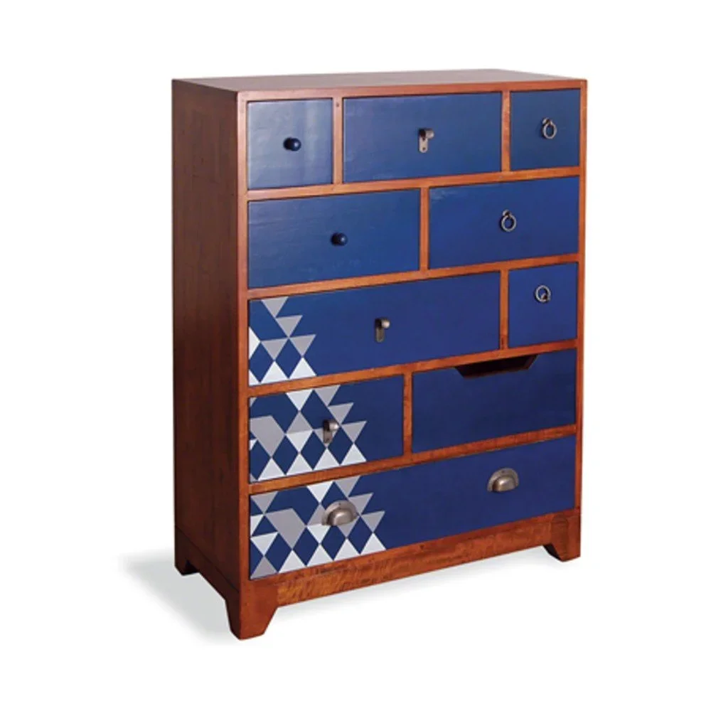Komoda s 10 zásuvkami z mangového dřeva Bluebone British Vintage v:793946