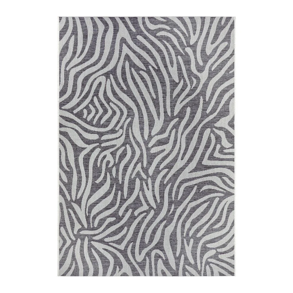 Šedo-béžový venkovní koberec NORTHRUGS Cebra, 70 x 140 cm v:1424983