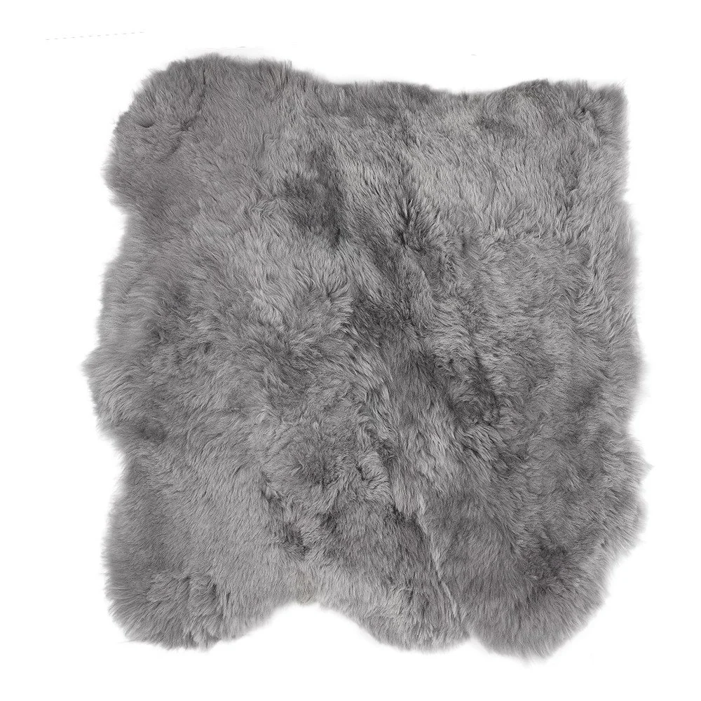Kožešinový koberec s krátkým chlupem Grey Brisa, 90 x 80 cm v:715014
