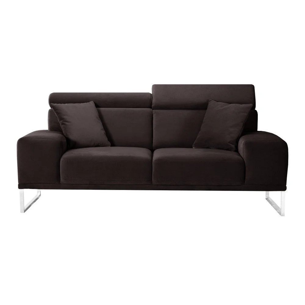 Čokoládově hnědá dvoumístná pohovka L'Officiel Interiors Georgia v:761132