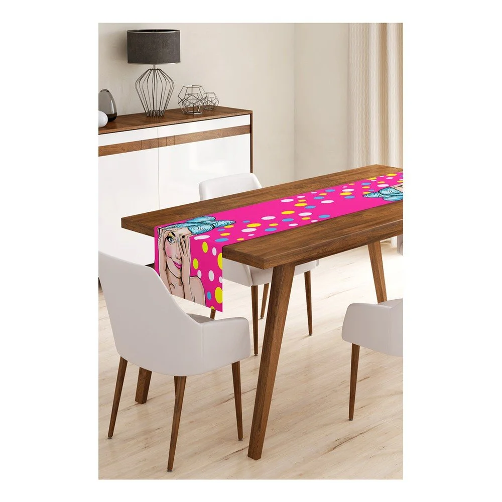 Běhoun na stůl z mikrovlákna Minimalist Cushion Covers Girls, 45 x 145 cm v:1294204