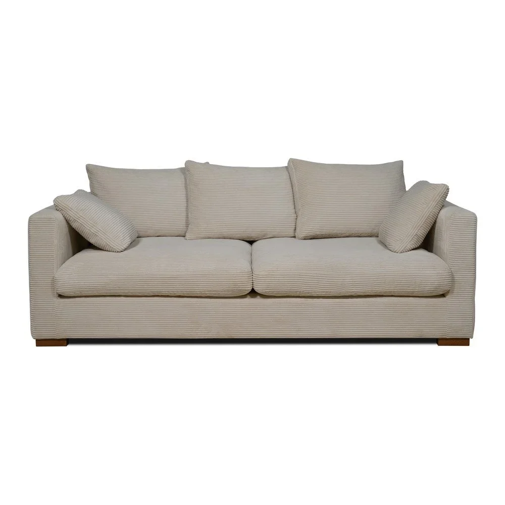 Béžová manšestrová pohovka 220 cm Comfy – Scandic v:1617386 Béžová manšestrová pohovka 220 cm Comfy – Scandic v:1617386