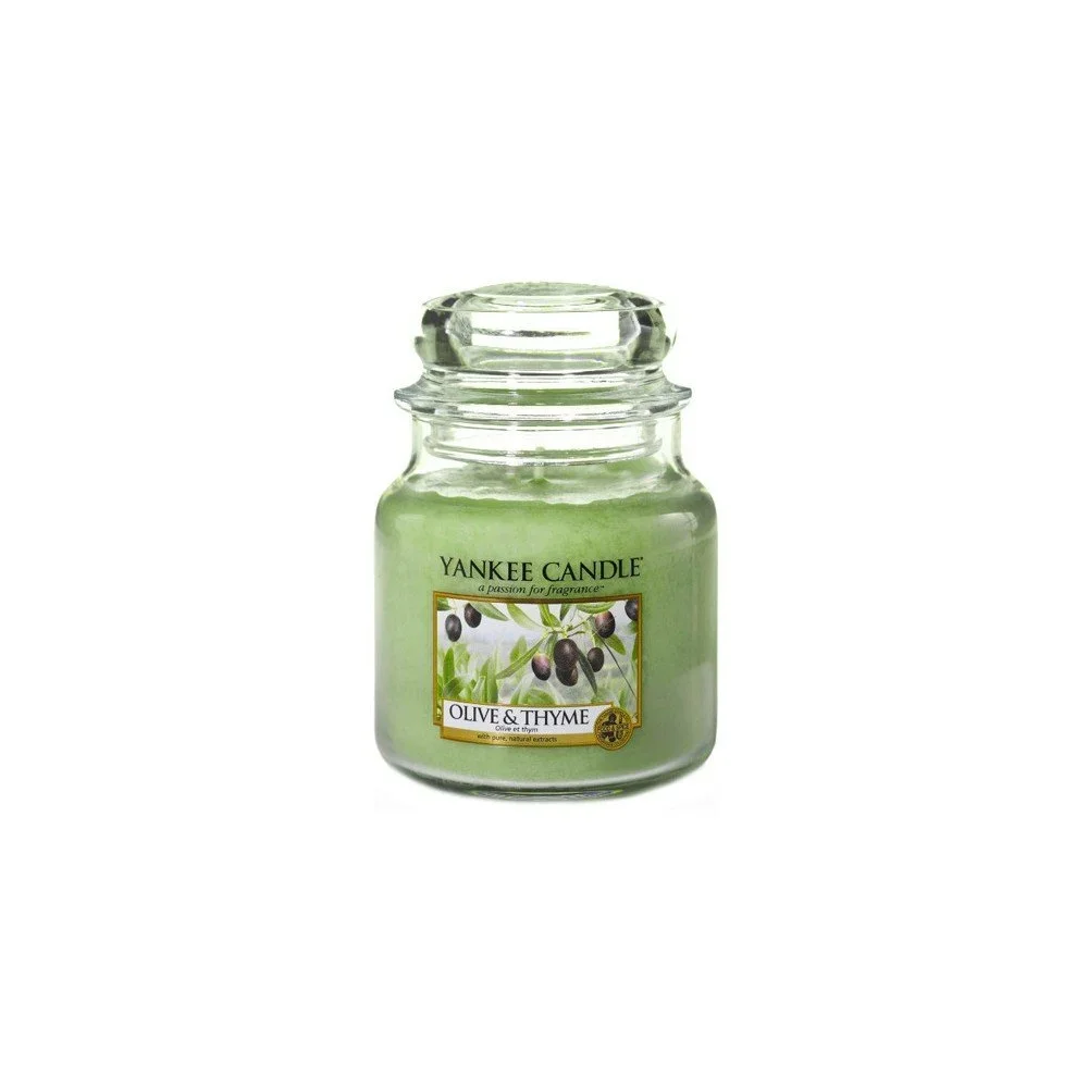 Vonná svíčka Yankee Candle Olivy a Tymián, doba hoření 65 v:1171956
