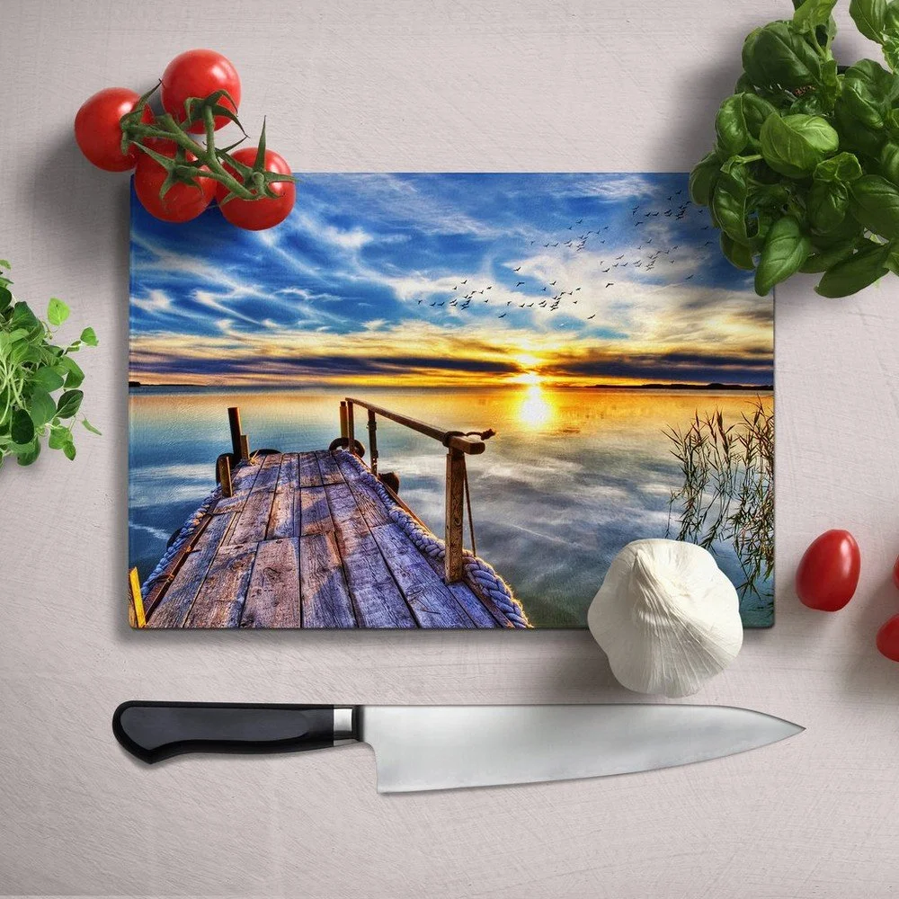 Barevné krájecí prkénko z tvrzeného skla Insigne Camina, 35 x 25 cm v:1307768