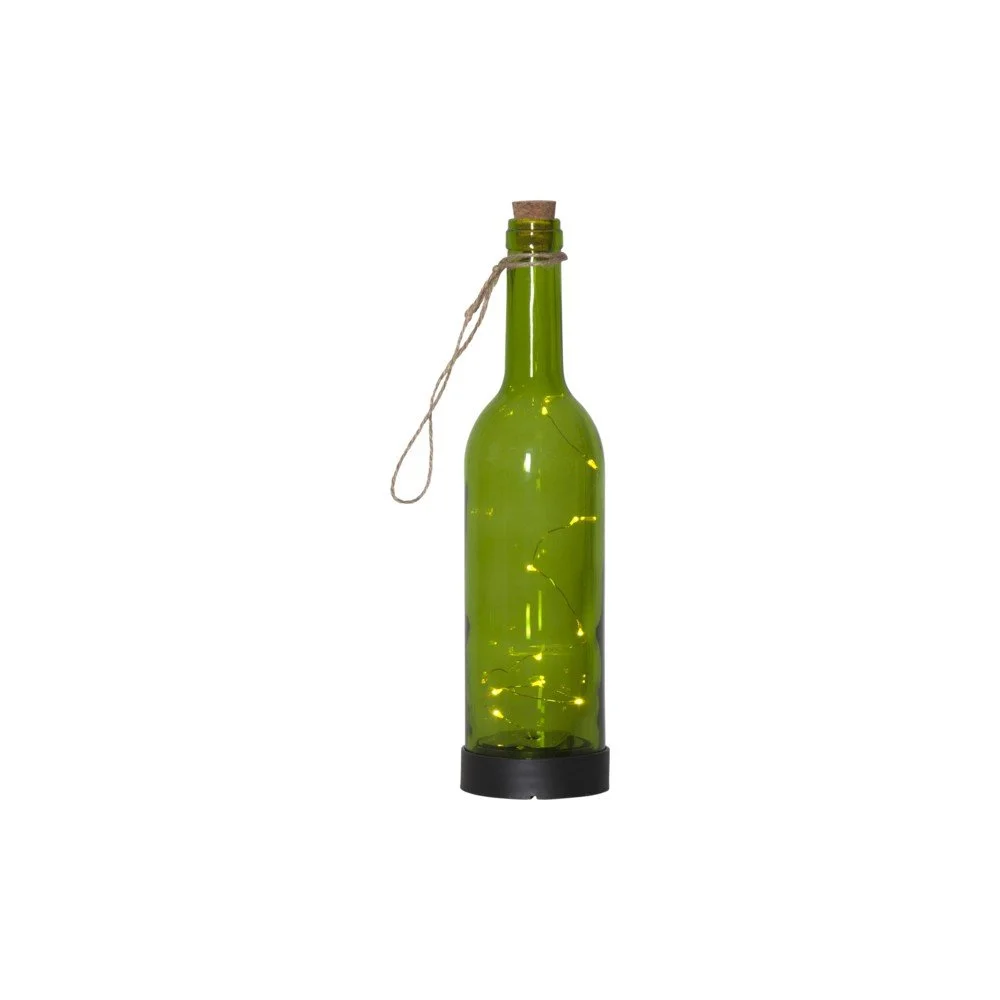 Zelené venkovní solární LED svítidlo ve tvaru láhve Best Season Bottle v:1225070