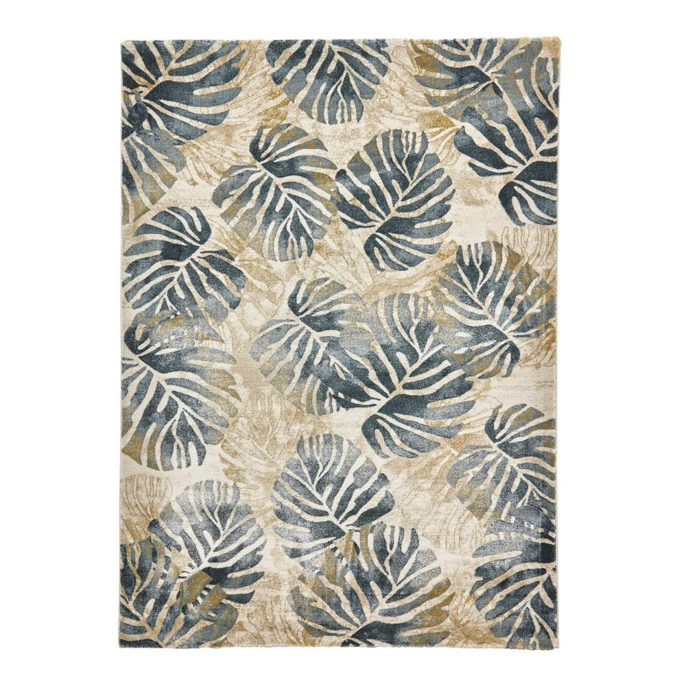 Krémovo-modrý koberec Think Rugs Tropics Cream & Blue, 120 x 170 cm v:1172632