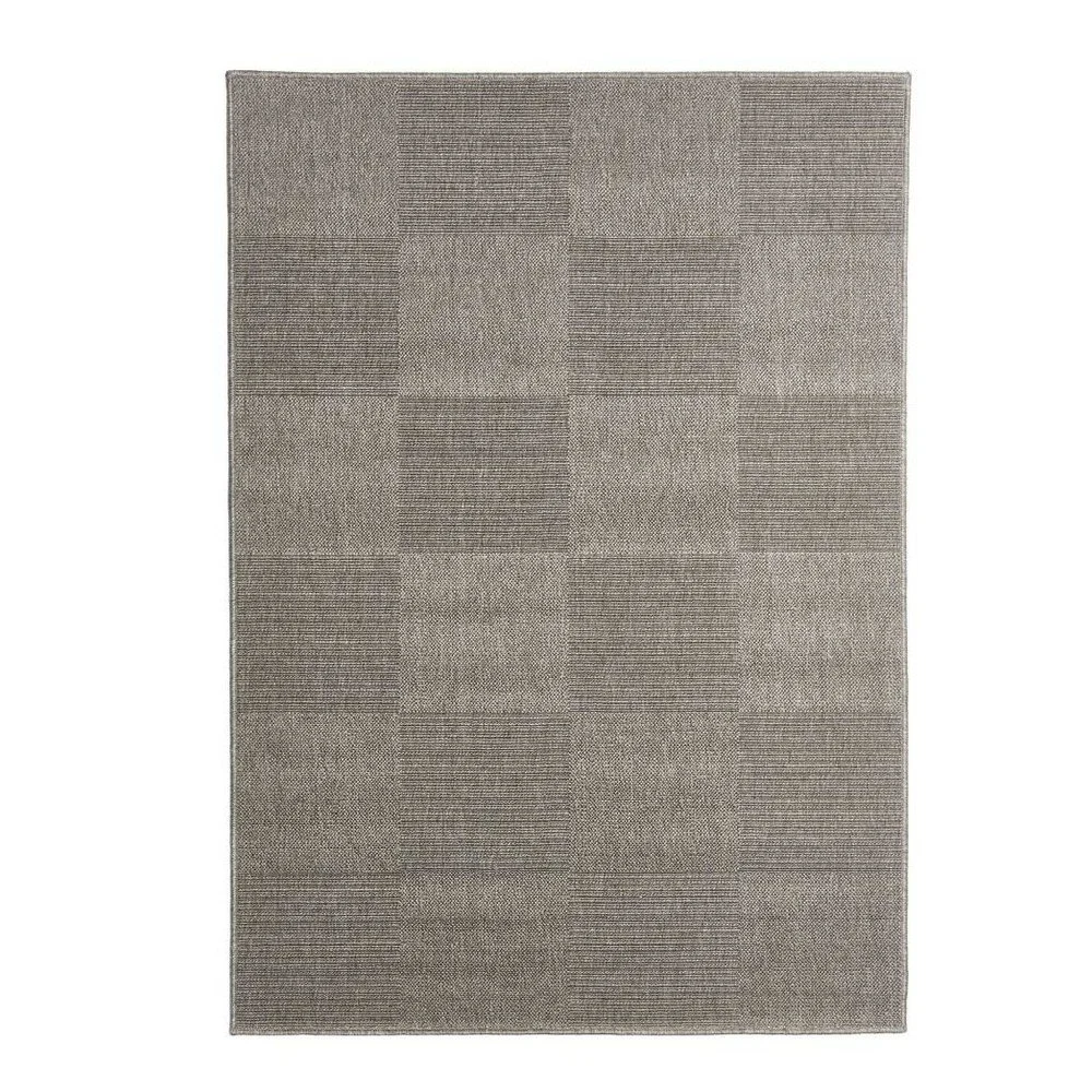 Šedý vysoce odolný koberec Webtappeti Block, 133 x 190 cm v:703356
