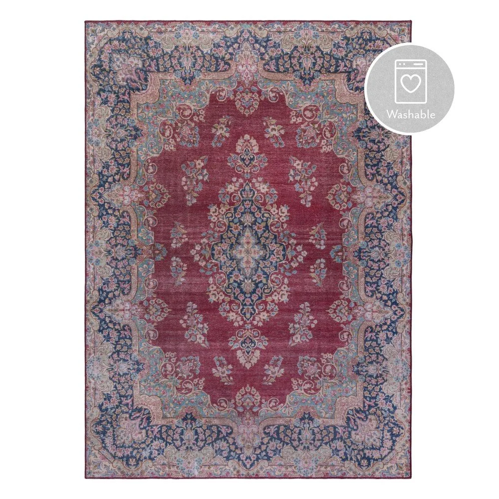 Červený pratelný koberec 80x150 cm FOLD Colby – Flair Rugs v:1399179