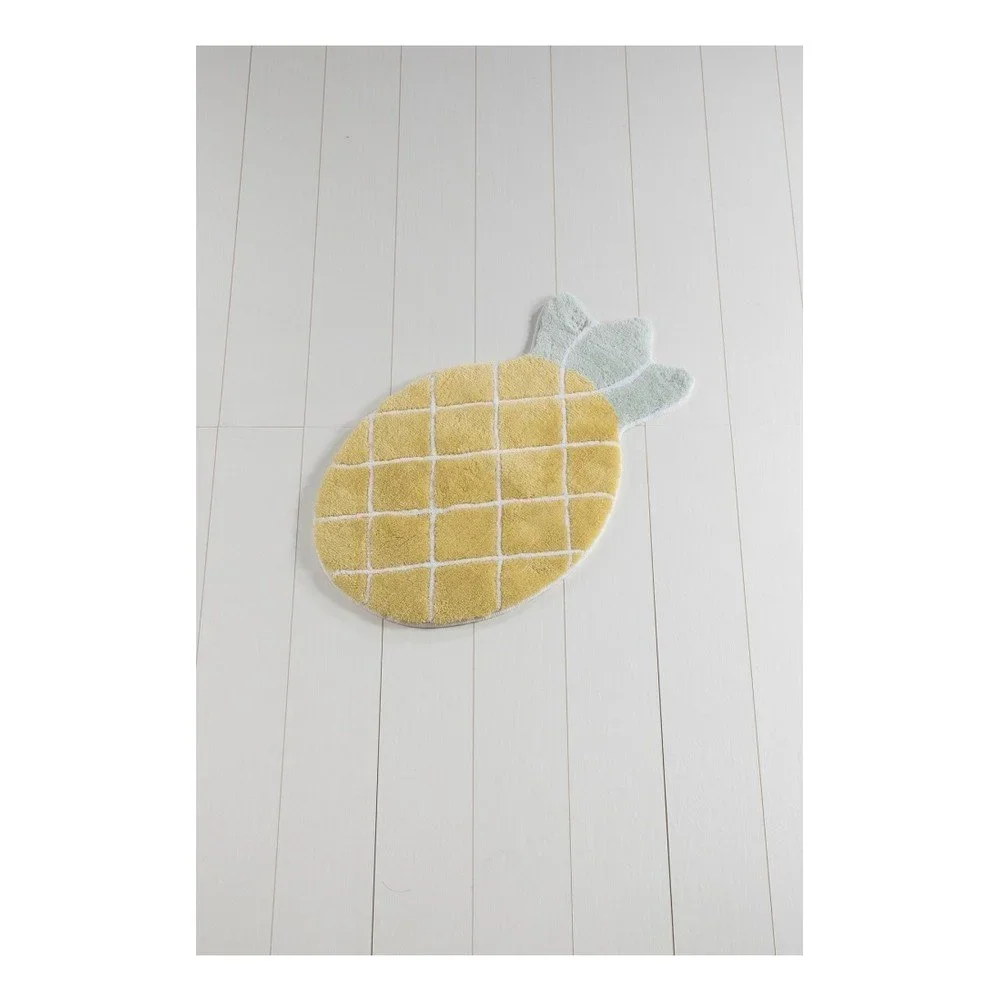 Žlutá koupelnová předložka Russmo Ananas, 100 x 60 cm v:1206146