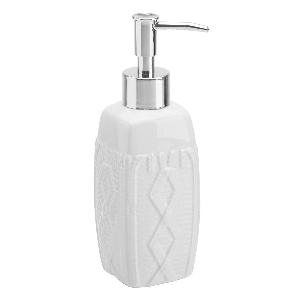 Bílý dávkovač mýdla Feridras Dispenser Knit v:713268