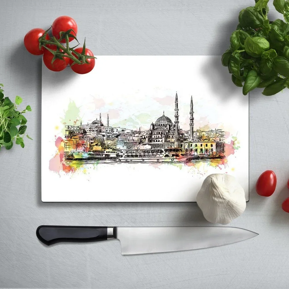 Barevné krájecí prkénko z tvrzeného skla Insigne Ferssio, 35 x 25 cm v:1307832 Barevné krájecí prkénko z tvrzeného skla Insigne Ferssio, 35 x 25 cm v:1307832
