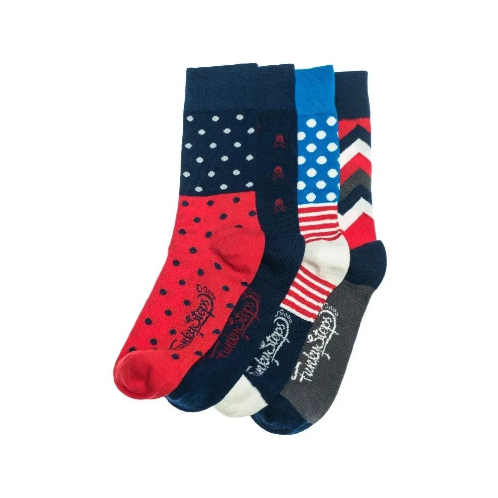Sada 4 párů unisex ponožek Funky Steps En, velikost 39/45 v:693914