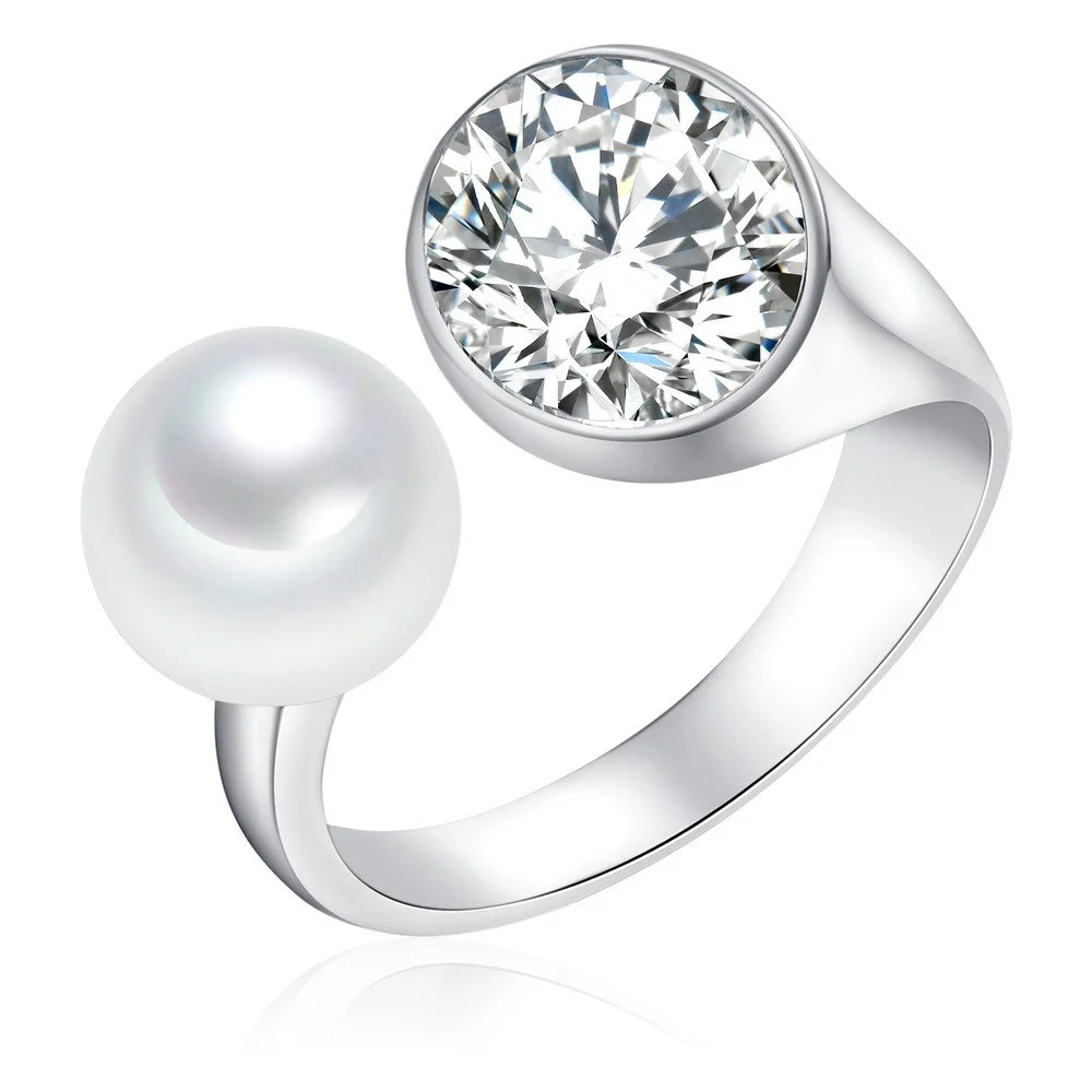 Perlový prsten Pearls Of London South Sea, vel. 54 v:1075488