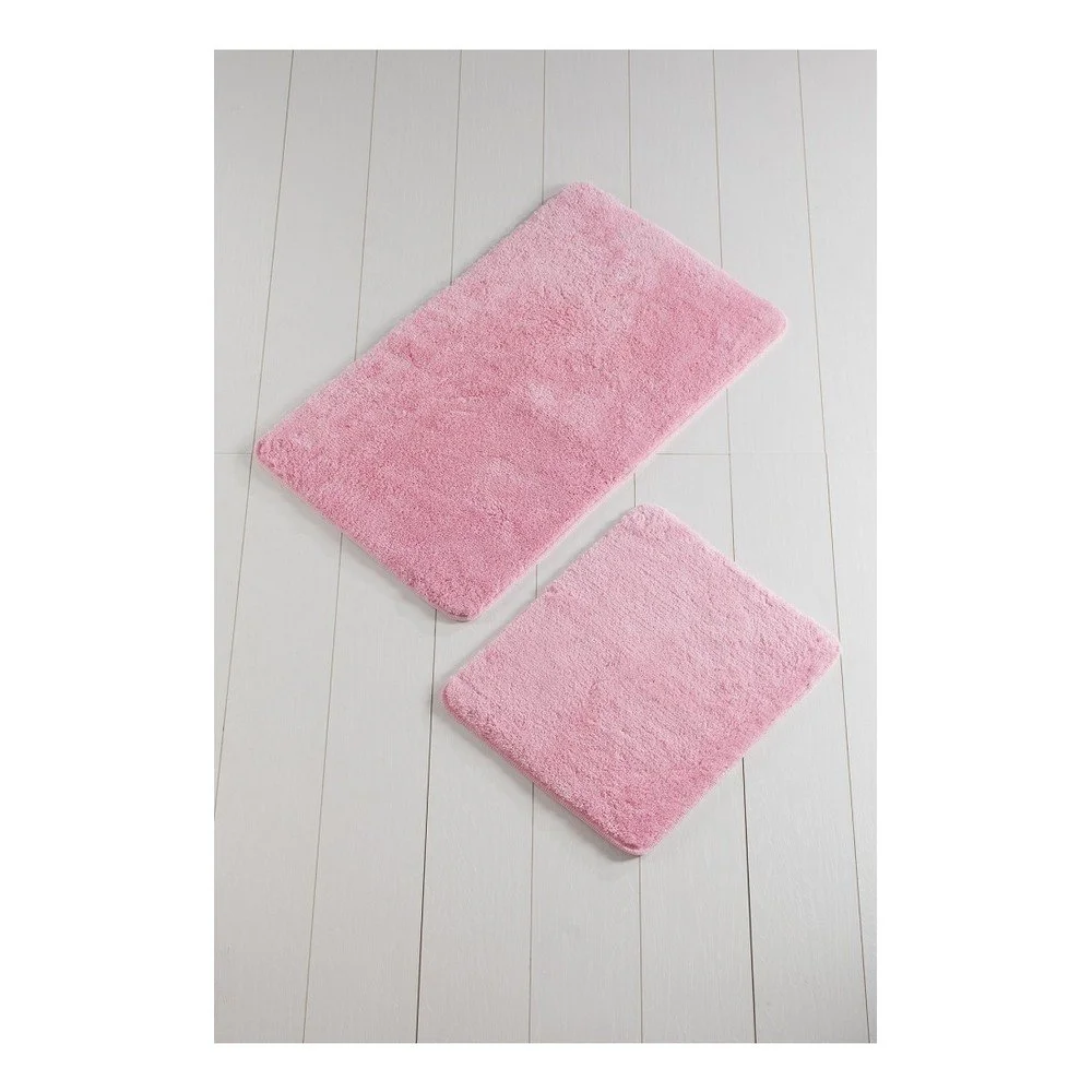 Sada 2 růžových koupelnových předložek Color of Candy Pink v:1182552