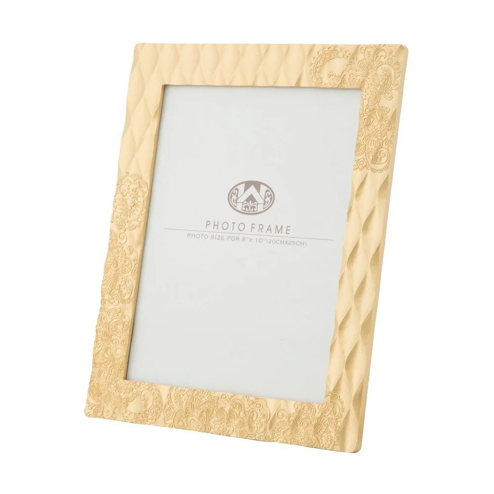 Žlutý fotorámeček v pryskyřicovém rámu Mauro Ferretti Glam Carving, 20 x 25 cm v:1227288