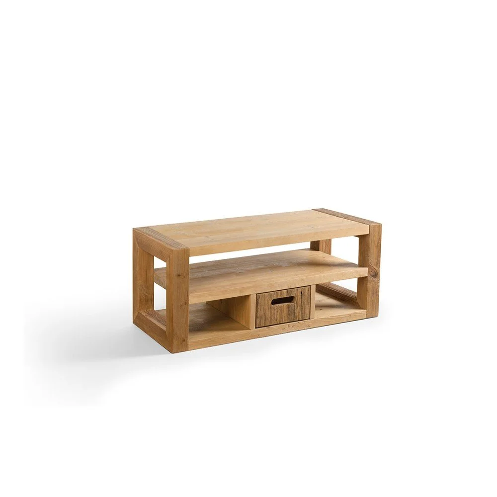 Dřevěný TV stolek Antique Wood, délka 103 cm v:901332