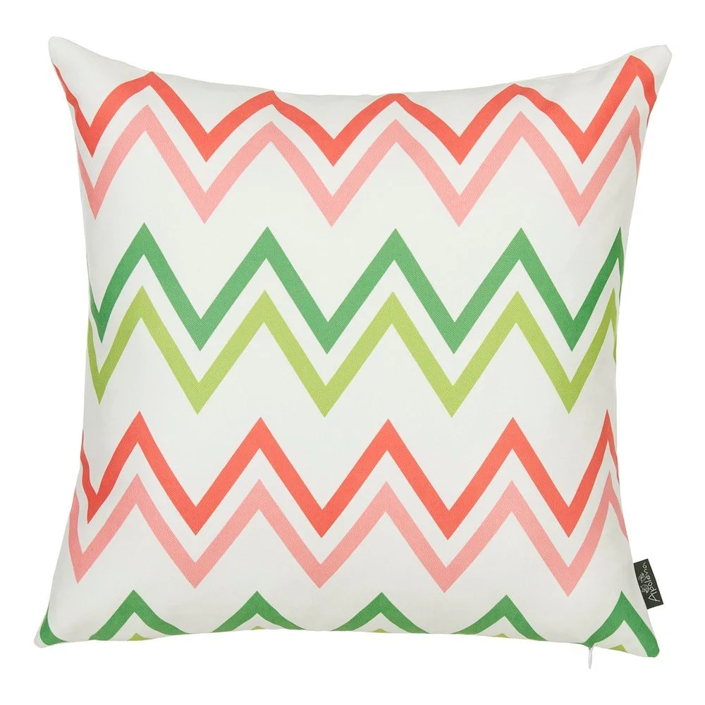 Povlak na polštář Apolena Honey Melon Zig Zag, 45 x 45 cm v:1335018