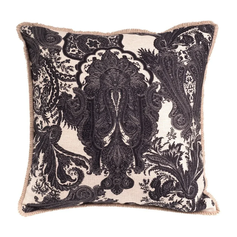 Polštář Casa Di Bassi Black Paisley, 50 x 50 cm v:831766