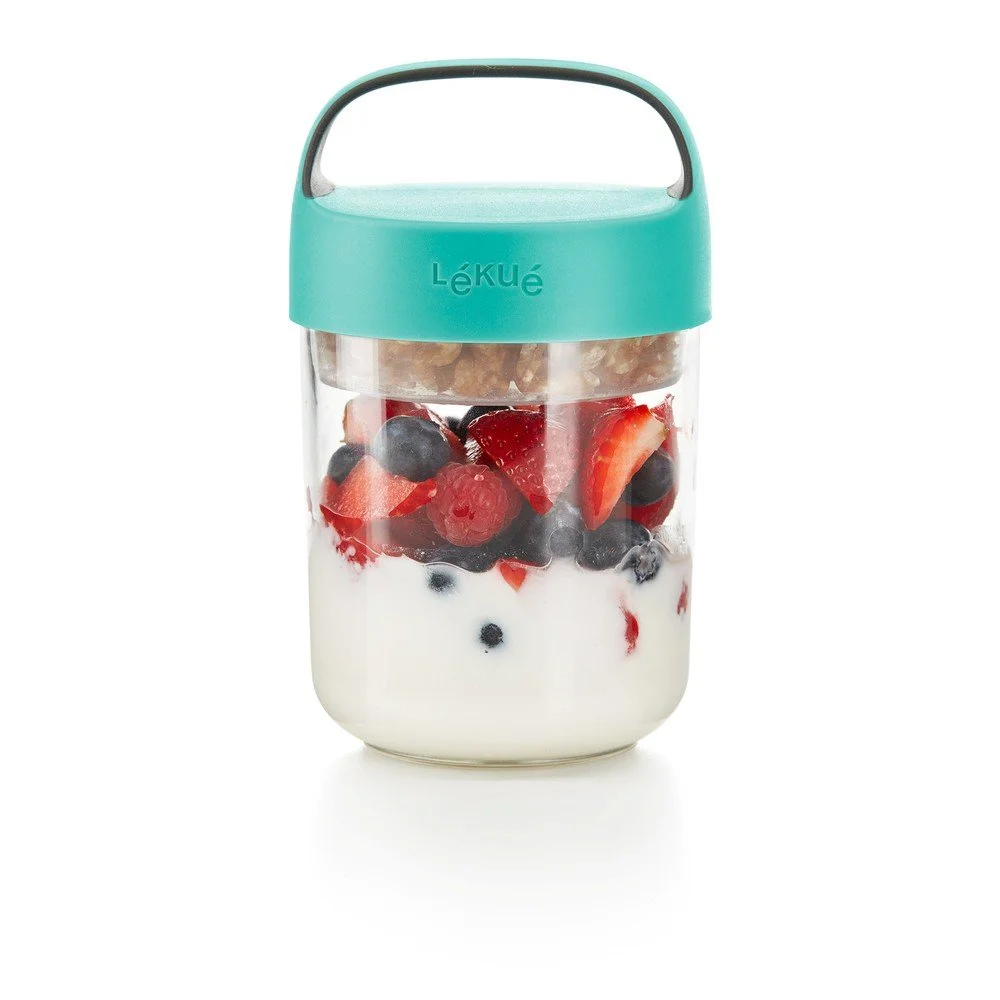 Dóza na polévku s tyrkysovým víčkem Lékué To Go, 400 ml v:1287046