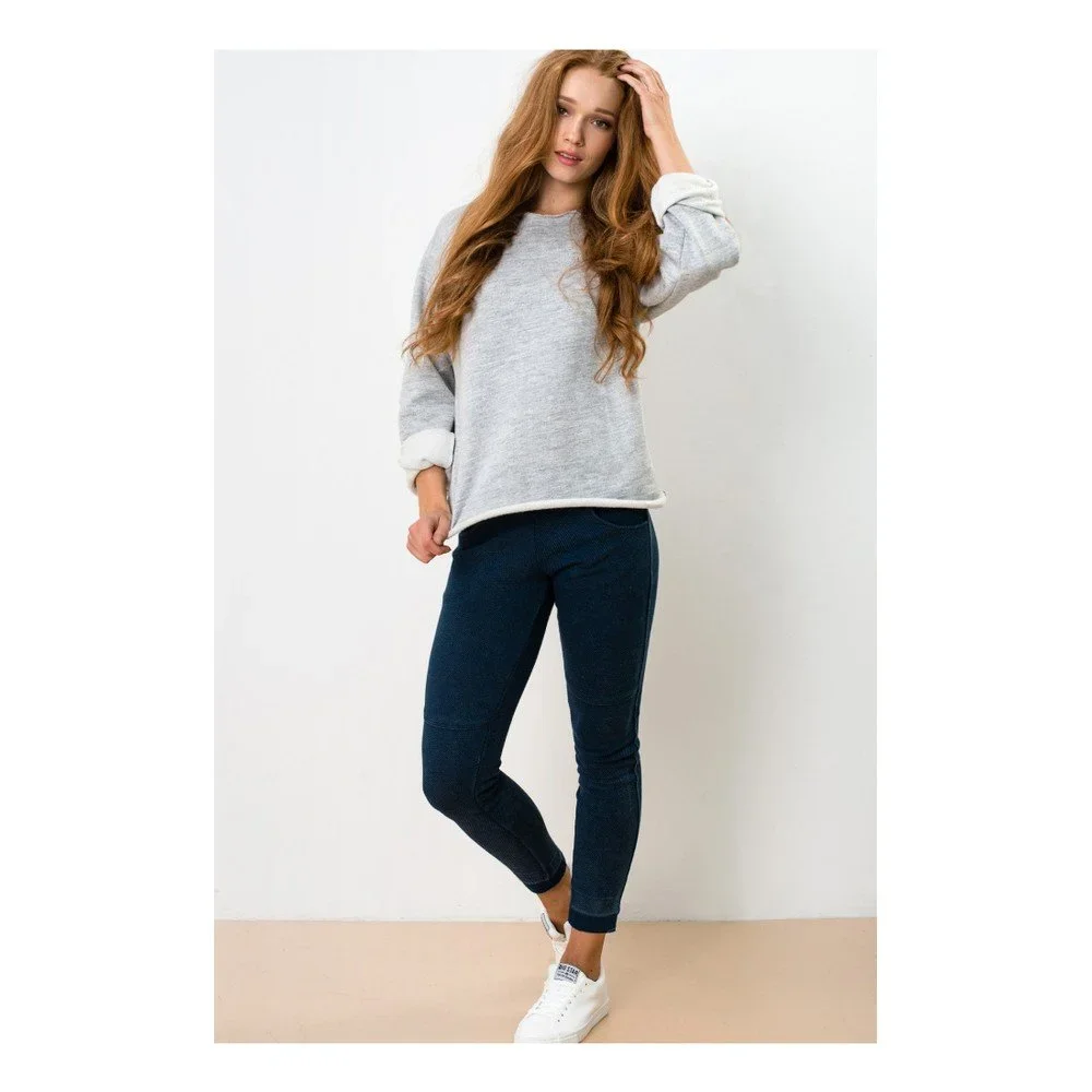 Šedá mikina Lull Loungewear Raw Edge, vel. XS v:990272