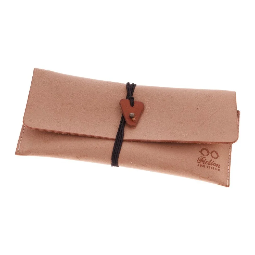 Béžový penál Languo Leather v:794410