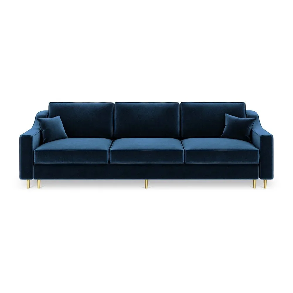 Tmavě modrá třímístná rozkládací pohovka Mazzini Sofas Marigold v:1269912