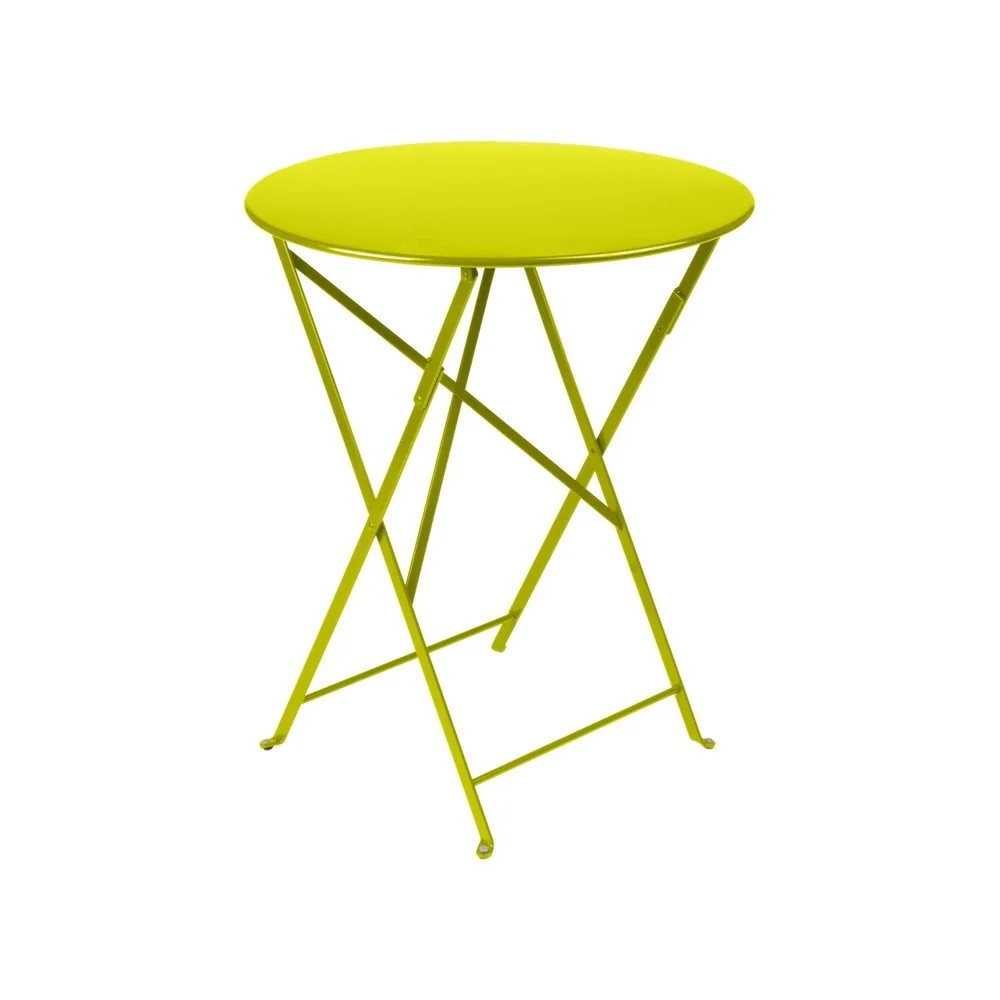 Světle zelený zahradní stolek Fermob Bistro, ⌀ 60 cm v:1236750