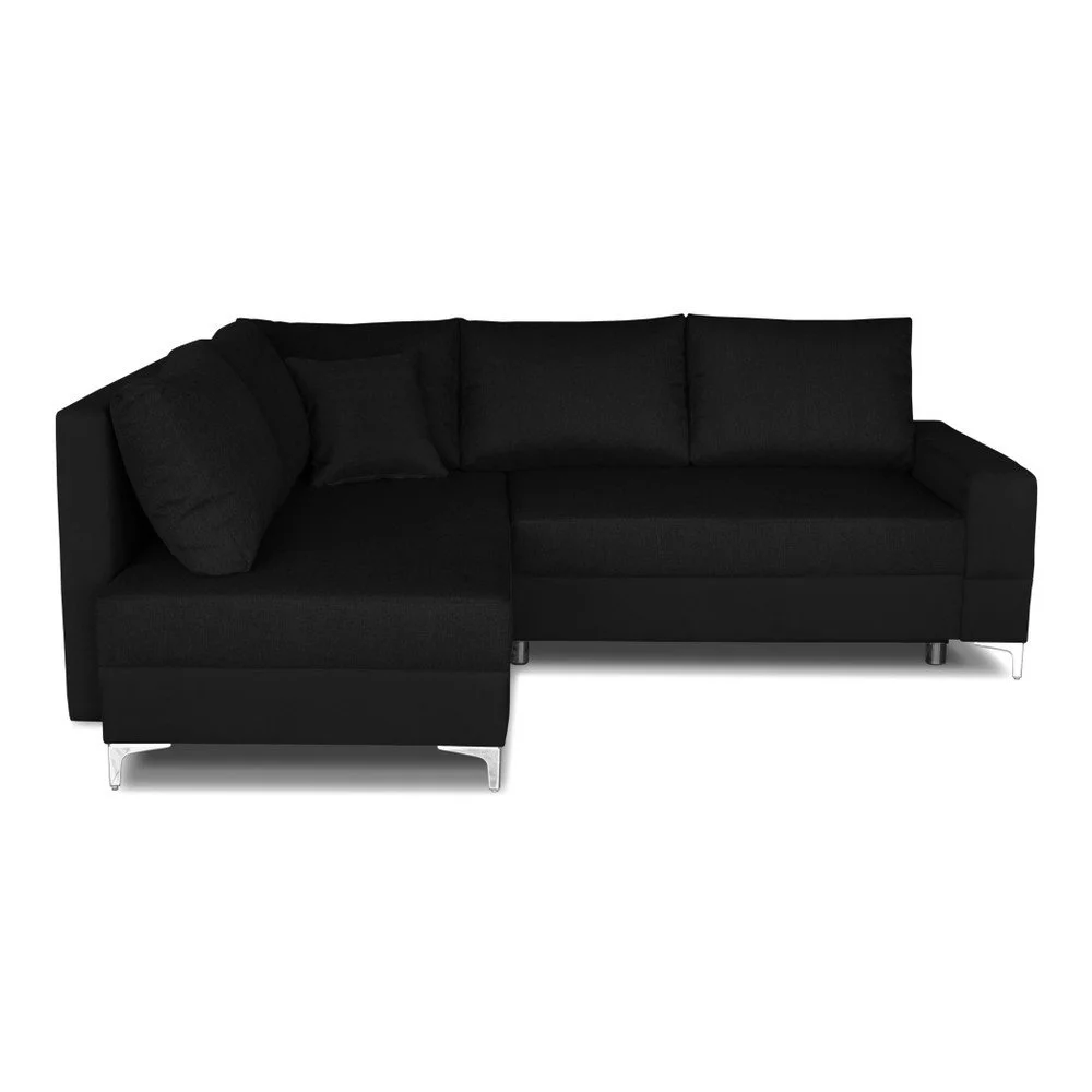 Černá rohová rozkládací pohovka Windsor & Co. Sofas Zeta, levý roh v:762800