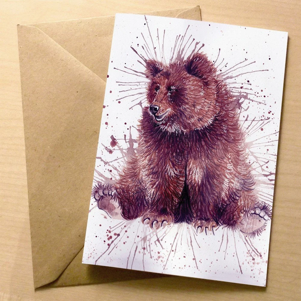 Přáníčko Wraptious Splatter Bear v:723676