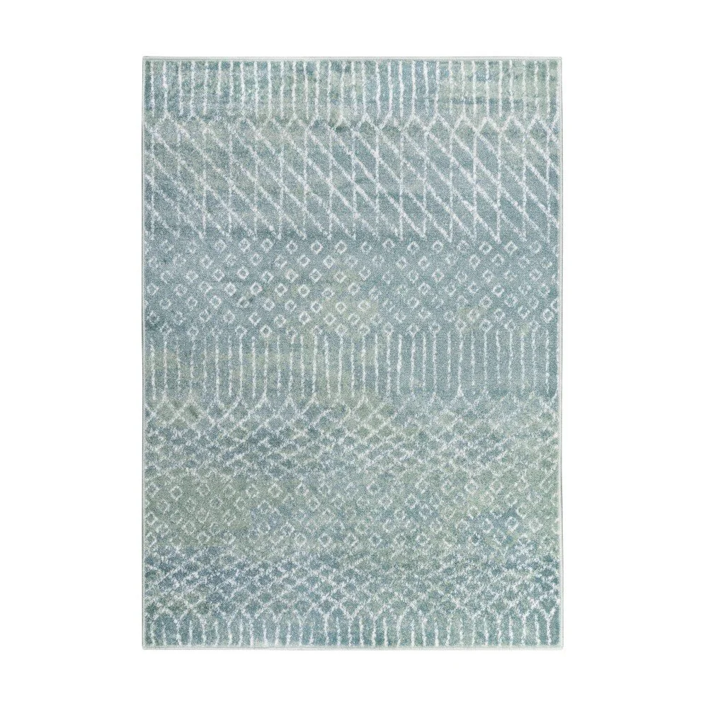 Mentolově zelený koberec Mazzini Sofas Leaf, 200 x 290 cm v:1115716