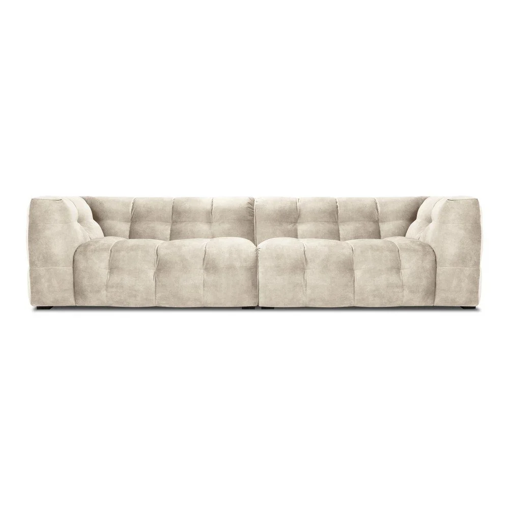 Béžová sametová pohovka Windsor & Co Sofas Vesta, 280 cm v:1413295
