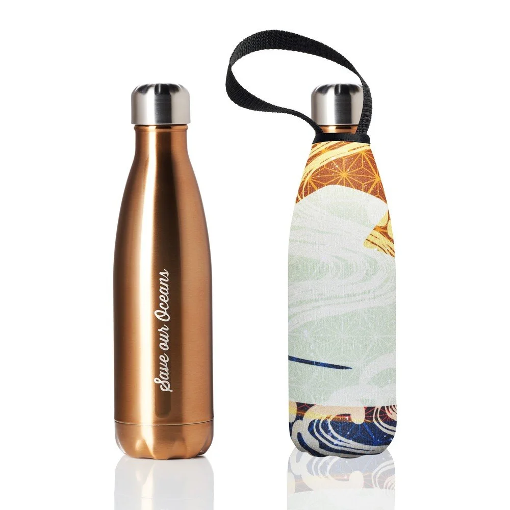 Cestovní termolahev s obalem BBBYO Gold Wave, 500 ml v:1351283