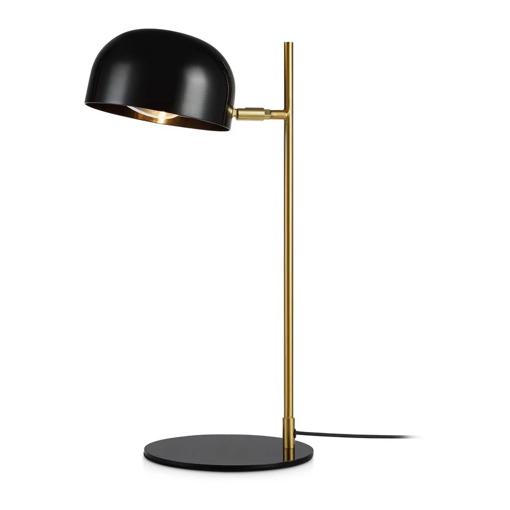 Černá stolní lampa se stojanem v měděné barvě Markslöjd Pose v:1338559