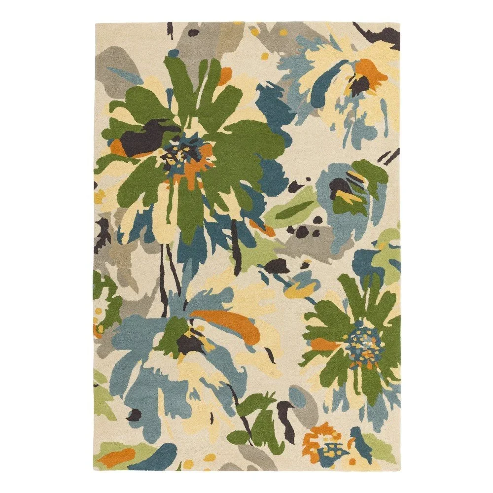 Koberec Asiatic Carpets Reef Floral Green Multi, 120 x 170 cm v:1334562