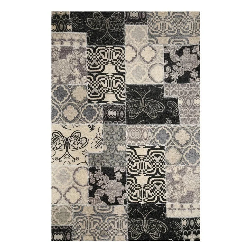 Koberec Webtappeti Modern Kilim Charcoal, 133 x 190 cm v:914064
