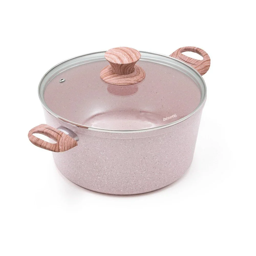 Hrnec s pokličkou Bisetti Stonerose Rose Giuseppe, ø 24 cm v:1232554