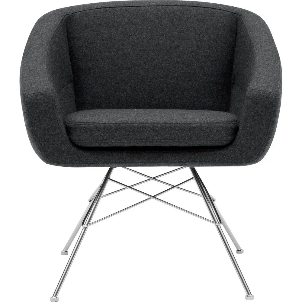 Antracitové křeslo Softline Aiko v:1194300 Antracitové křeslo Softline Aiko v:1194300