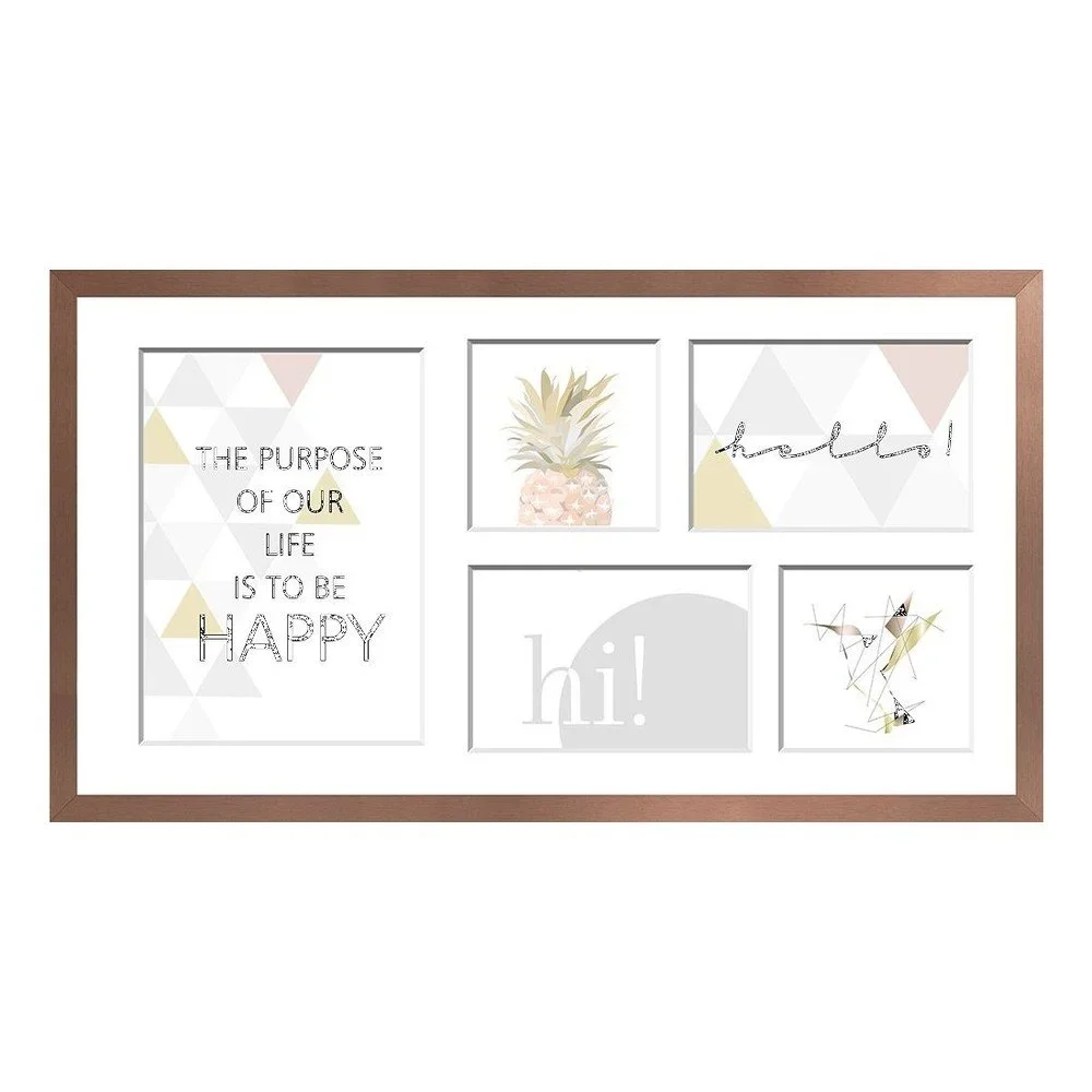 Hnědý rámeček na 5 fotografií Styler Sanremo, 27 x 51 cm v:1195854