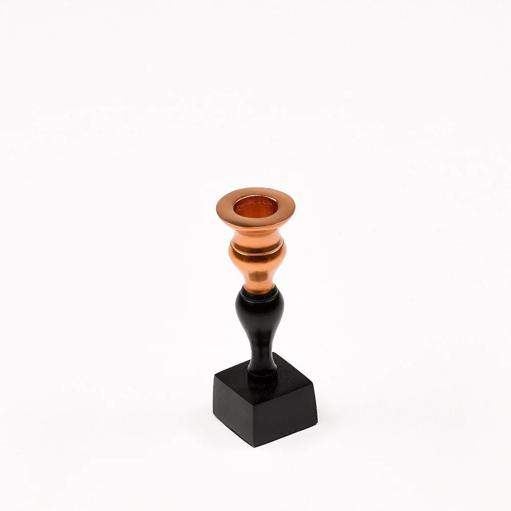 Sada 4 černých svícnů Simla Candle, výška 12 cm v:1295888
