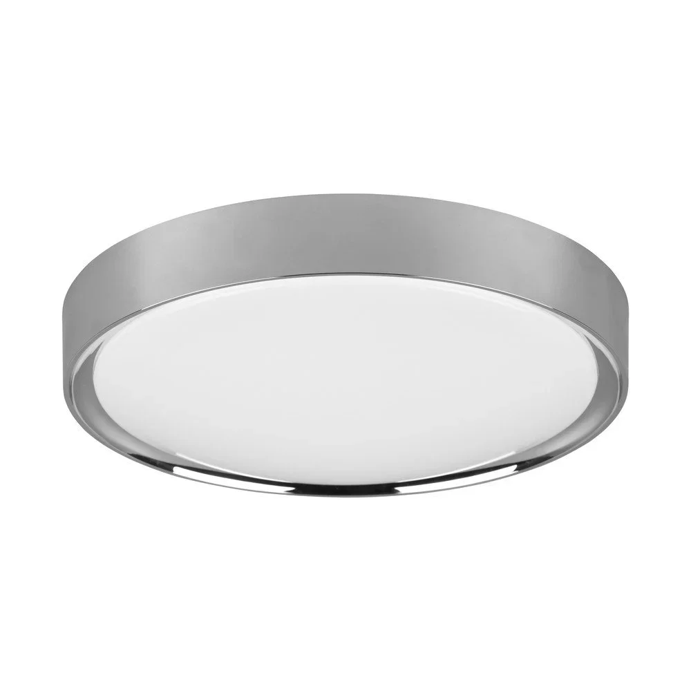 LED stropní svítidlo v leskle stříbrné barvě ø 33 cm Clarimo – Trio v:1518286