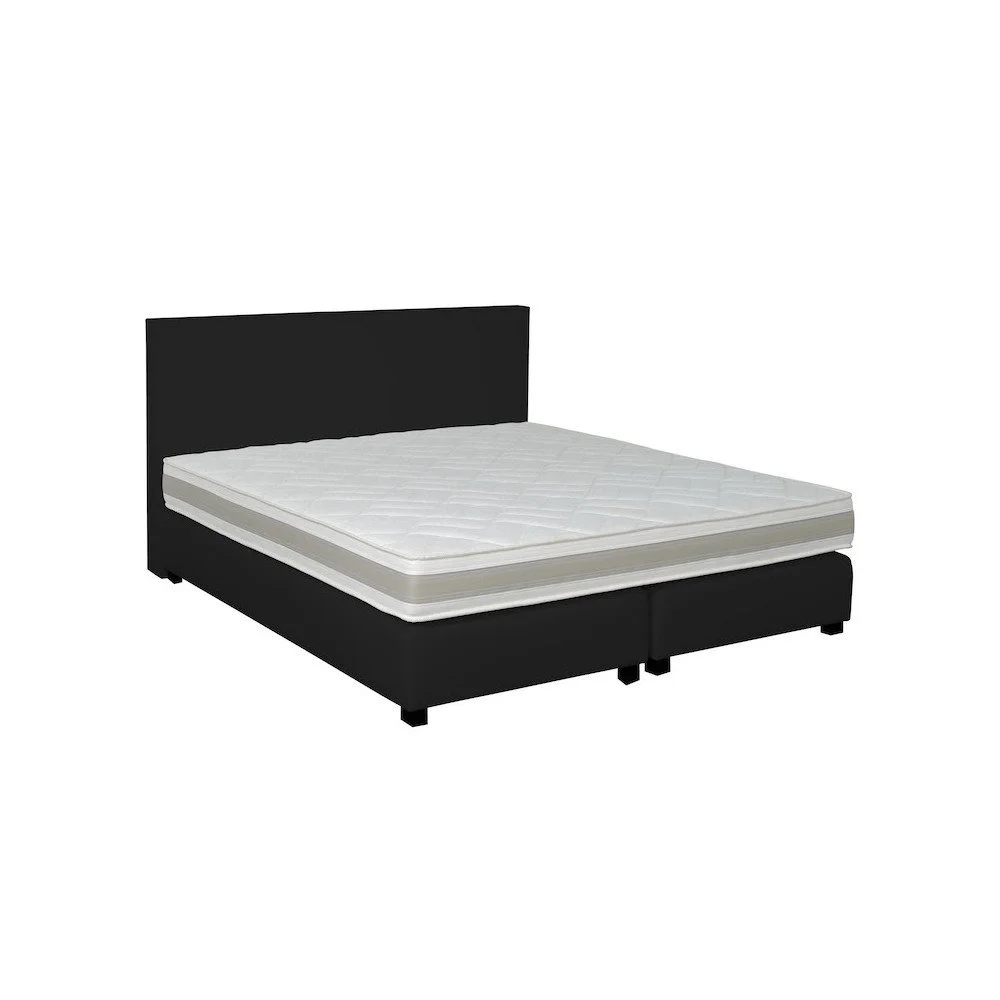 Černá boxspring postel Revor Deco, 180 x 200 cm v:756036